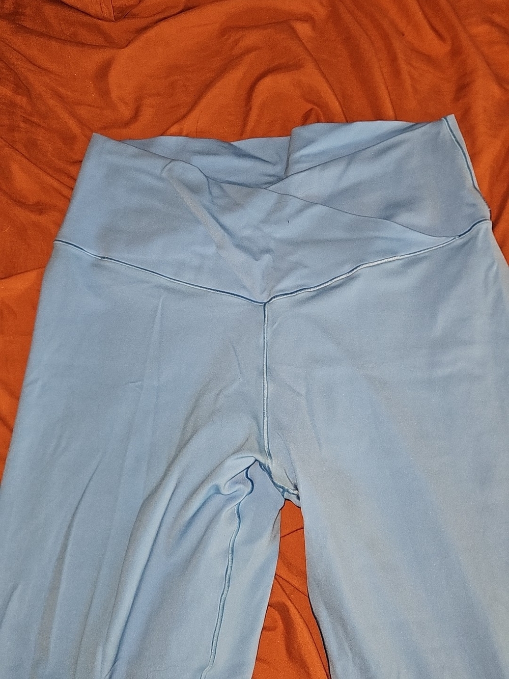 aerie Blue Leggings - Crossed Soft Stretch Waistband